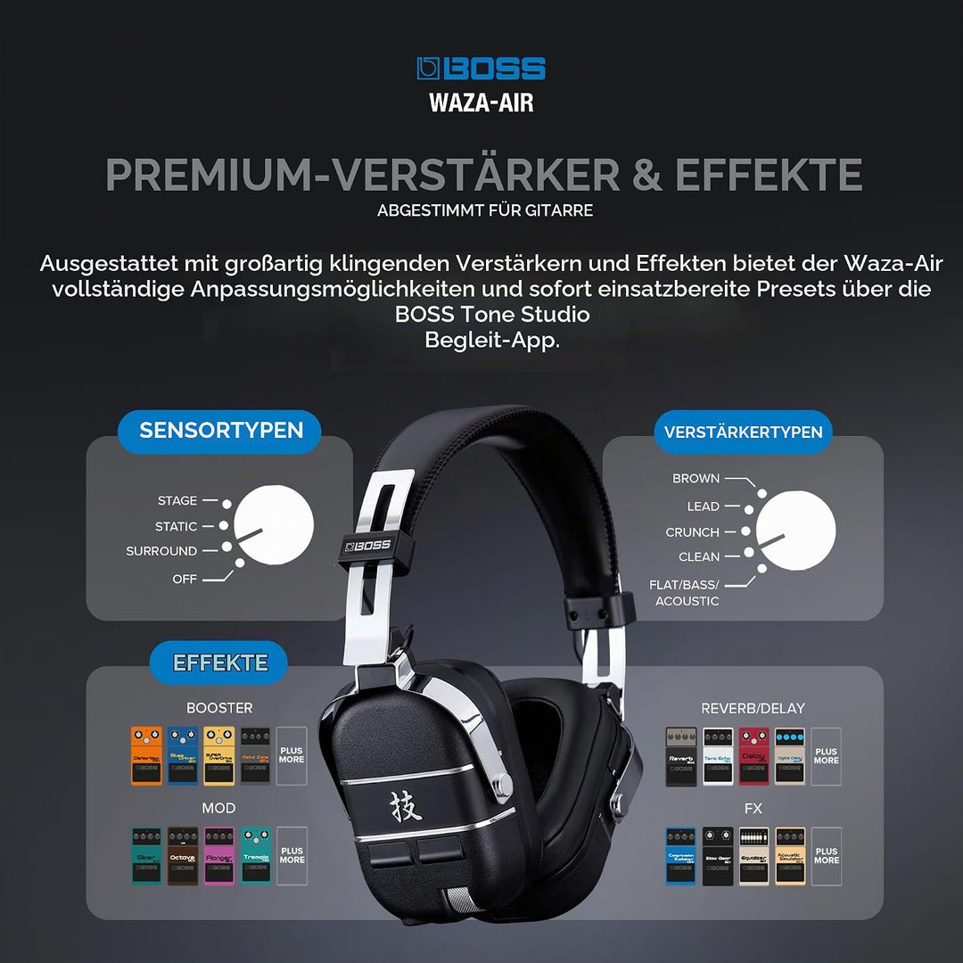 BOSS Waza-Air drahtlos Gitarren-Kopfhörersystem mit Effekten BOSS Waza Air, BOSS Waza Air