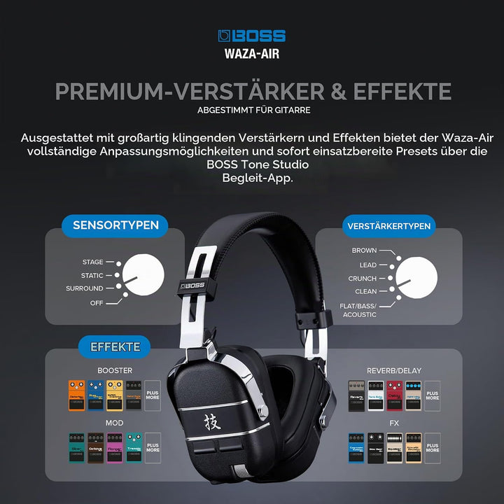 BOSS Waza-Air drahtlos Gitarren-Kopfhörersystem mit Effekten BOSS Waza Air, BOSS Waza Air