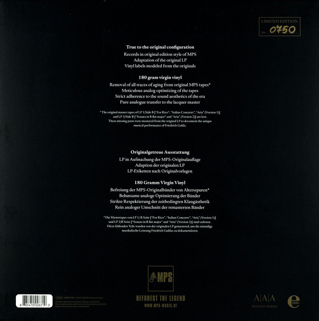Message from G, Vinyl