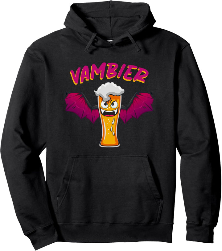 Vambier Halloween JGA Malle Bier Fledermaus Vampir Kostüm Pullover Hoodie