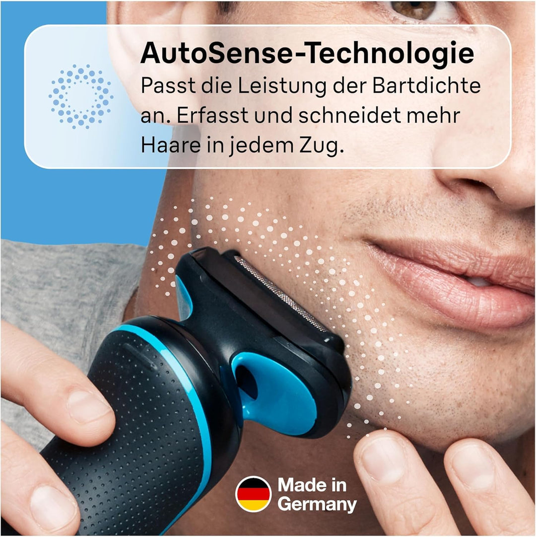 Braun Series 5 Elektrorasierer mit EasyClick Trimmer Aufsatz, Rasierer Herren Elektrisch, Präzisions