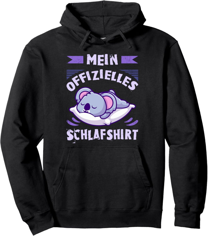 Mein Offizielles Schlafshirt, Pyjama Shirt, Koala Pullover Hoodie