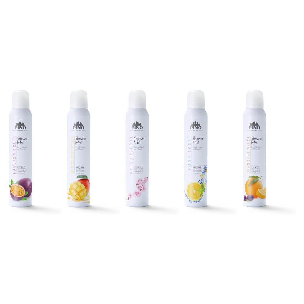 Pino Shower Me ! | jetzt mit kostenloser Handcreme | Duschschaum | Geschenkset | Alle10 Duftrichtung