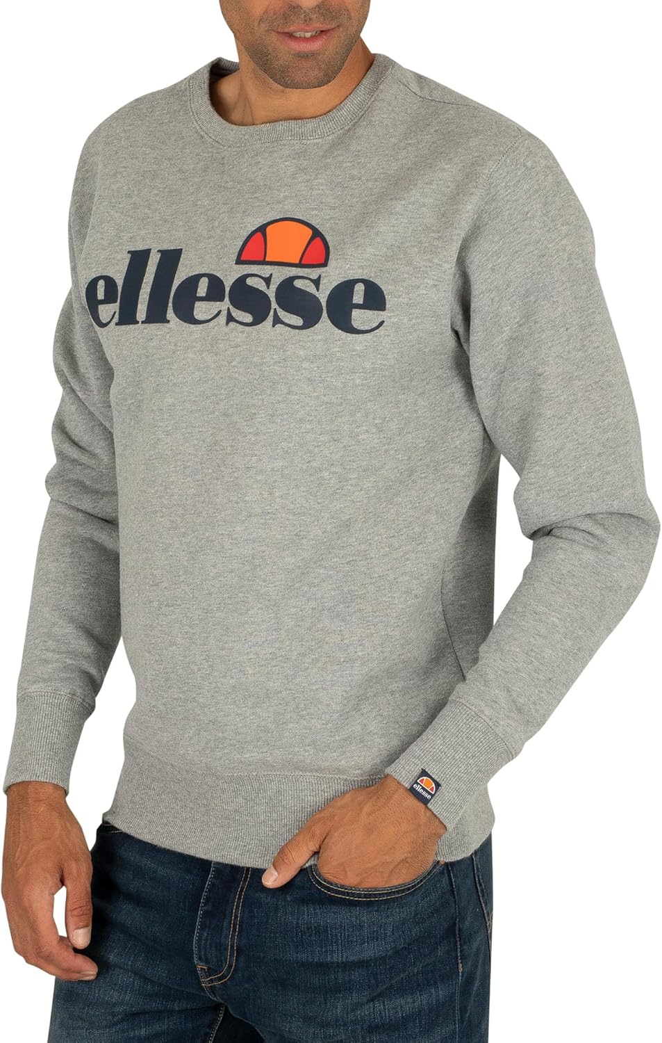 Ellesse Herren Small Logo Succiso XXL Grey Marl, XXL Grey Marl