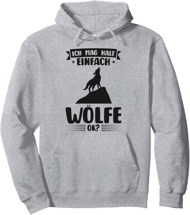 Wolf Waldtier Tier Pullover Hoodie