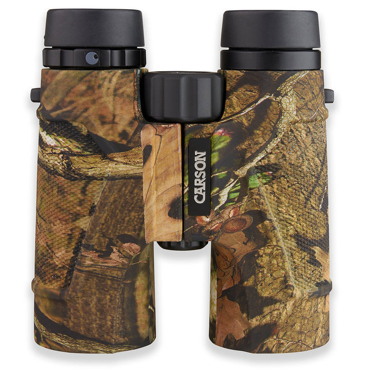 Carson Full-Size Fernglas, 10x42mm, MossyOak Tarnoptik, hochwertige ED-Glas Linsen, wasserdicht und