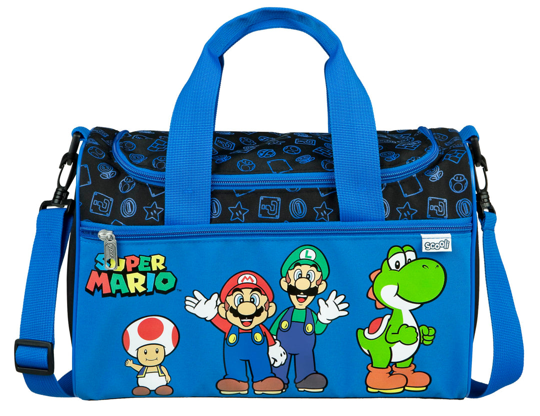Scooli - Sporttasche für Kinder - 23 x 35 x 16 cm - geräumiges Hauptfach - Verstellbarer Schultergur