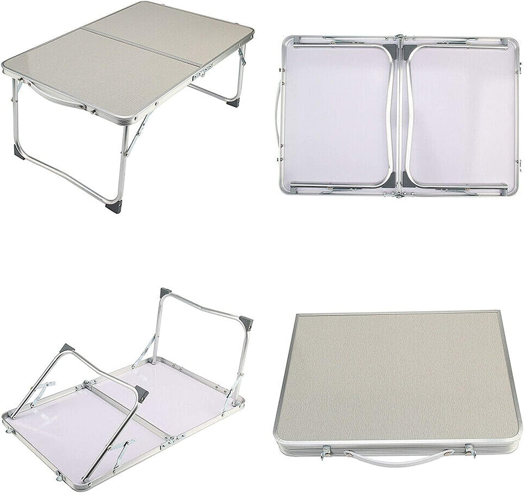 Laptop-Schreibtisch, Bett-Tablett, Tisch mit Griff, Aluminium, faltbar, tragbar, Picknicktisch, Note