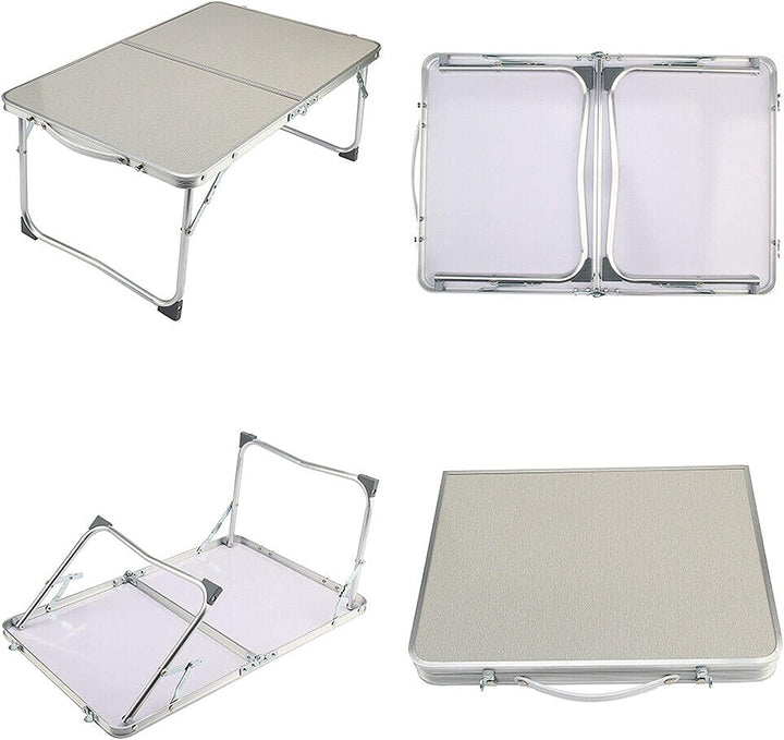 Laptop-Schreibtisch, Bett-Tablett, Tisch mit Griff, Aluminium, faltbar, tragbar, Picknicktisch, Note