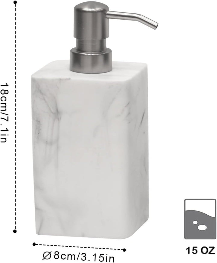 Suanti Seifenspender 2 Pack,Seifenspender mit gebürstetem Nickel Pumpe. Nachfüllbarer Handseifenspen