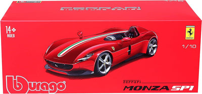 Bburago 18-16909 Ferrari Monza SP1 Modellauto im Massstab 1:18, Verschiedene Designs und Farben