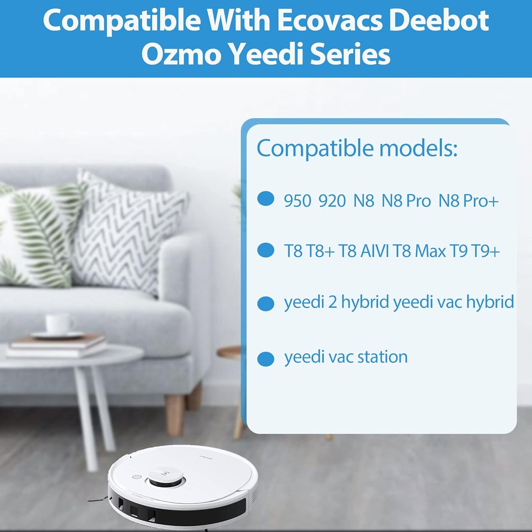 KGC 12 Stück Ersatzteile Zubehör für Ecovacs Deebot Ozmo 950 920 N8 N8 Pro N8 Pro+ T8 T8+ T8 AIVI T8
