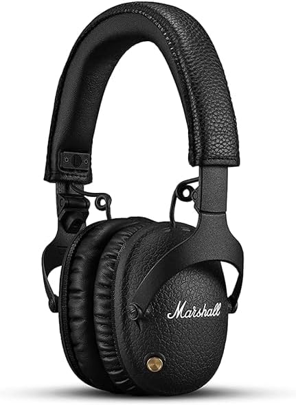 Marshall Monitor II Bluetooth Kopfhörer mit Active Noise Cancelling, 30 Stunden Spielzeit – Schwarz