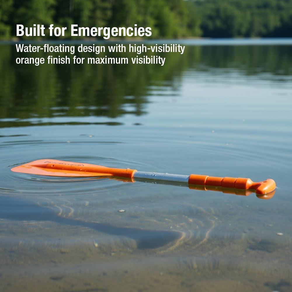 Attwood Notfall-Teleskop-Paddel für Bootfahren, Orange, mehrere Grössen 50,8 cm bis 107,7 cm, 50,8 c