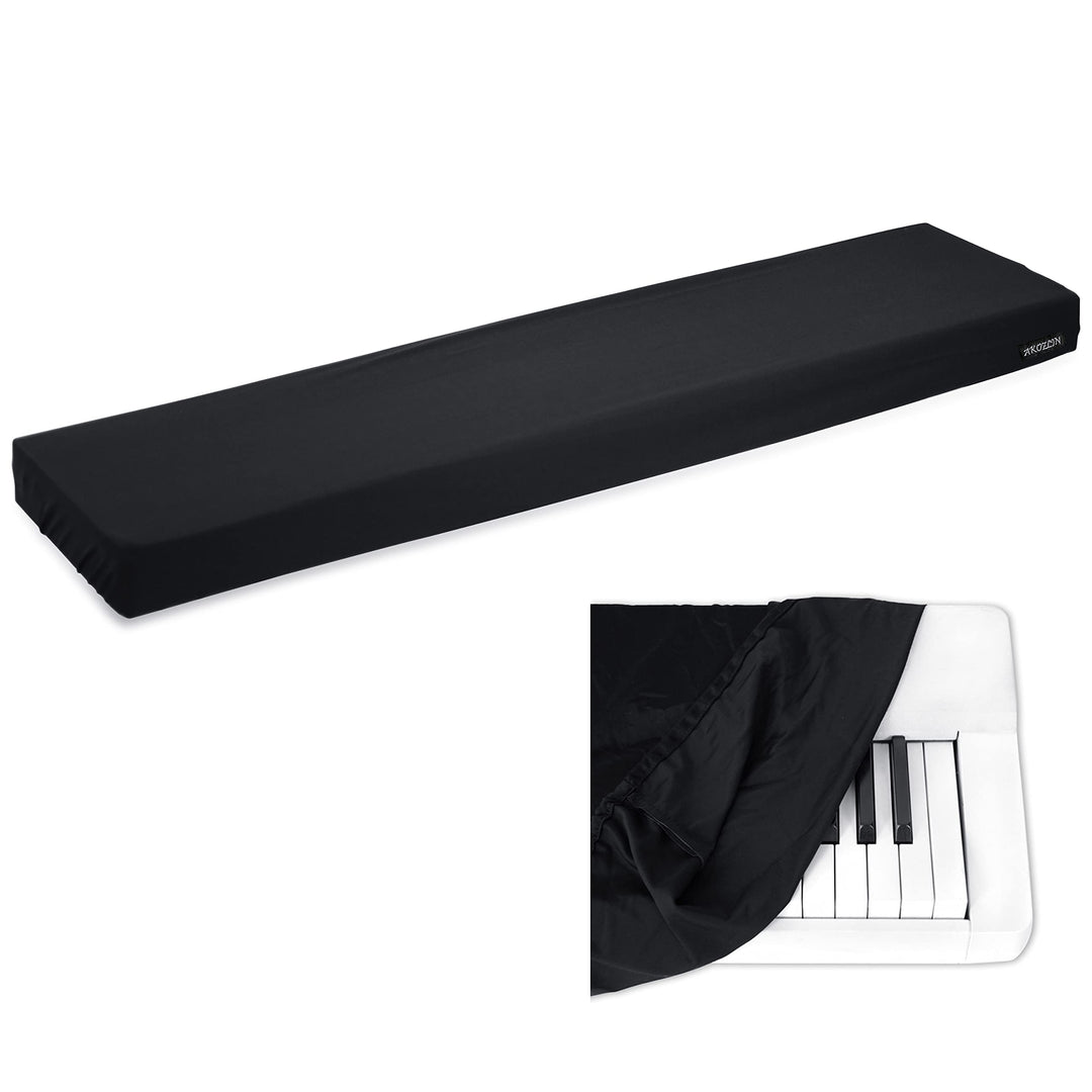 AKOZLIN Tastaturabdeckung für 88-Tasten-Keyboard, Schwar 88 Tastatur Klavierabdeckung Elektronische