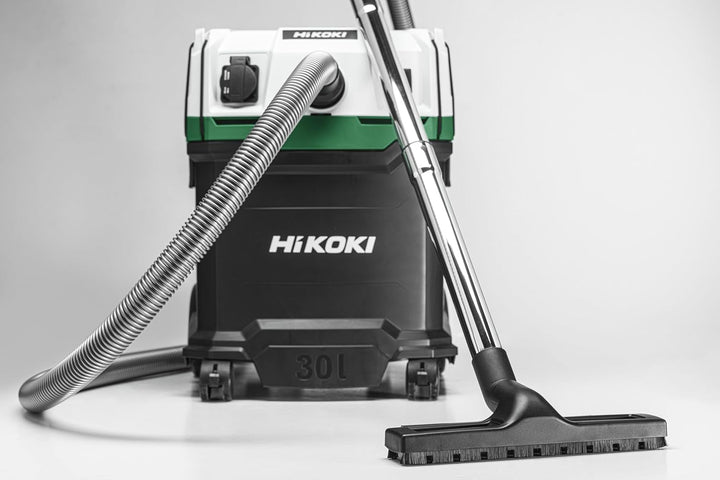 Hikoki Nass- und Trockensauger - 1200 W, 30 L, L-Klasse, Kompakt und Leicht, Manuelle Filterreinigun