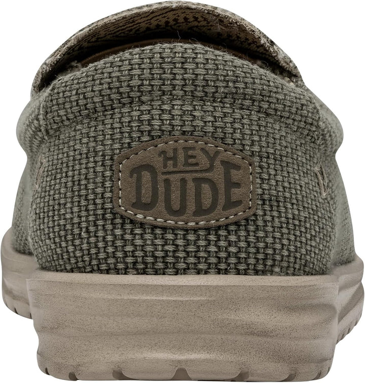 HEYDUDE - Mikka Braided Herren - Slip on Schuhe - Mokassin Stil 38 EU Army, 38 EU Army