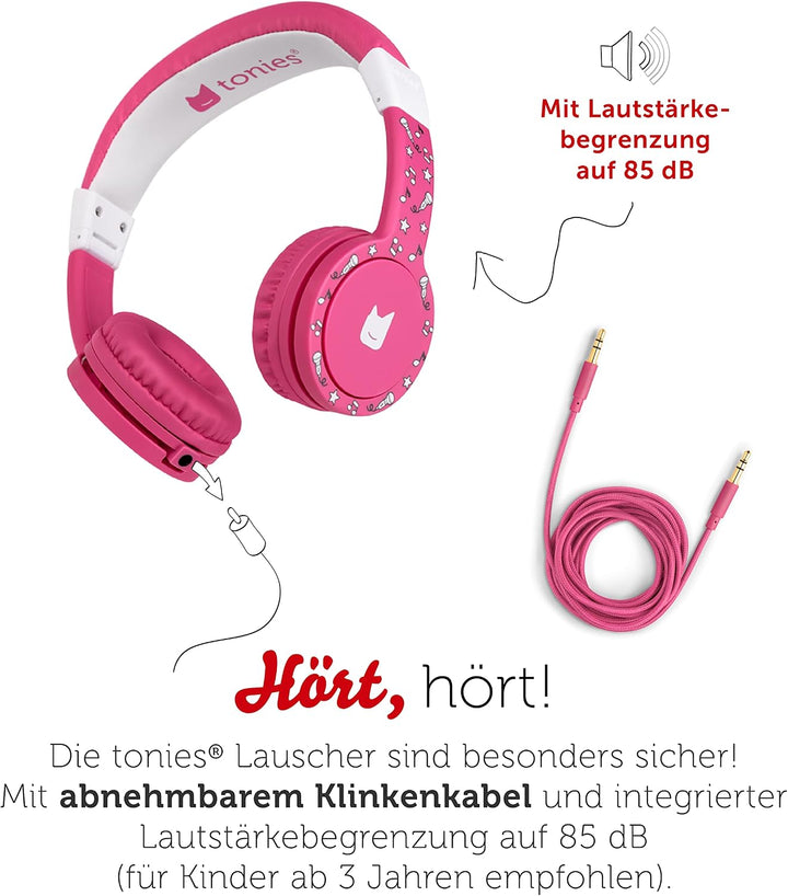 tonies-Lauscher – verstellbare &amp; Faltbare Kinder Kopfhörer mit Lautstärkebegrenzung, Over Ear Kopfhö