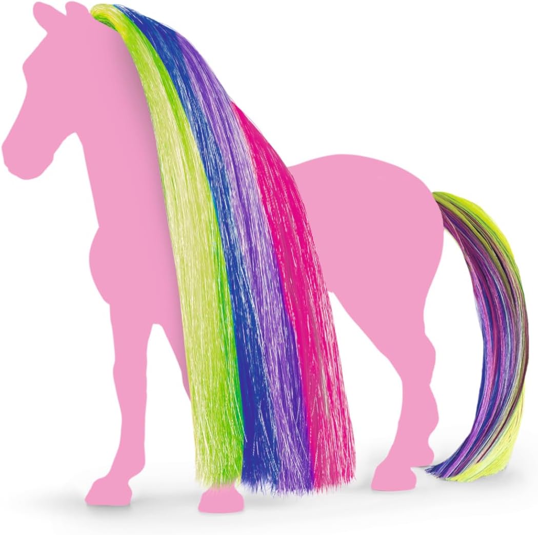 schleich 42654 Haare Beauty Horses Rainbow, ab 4 Jahren, HORSE CLUB Sofia's Beauties - Spiel-Zubehör