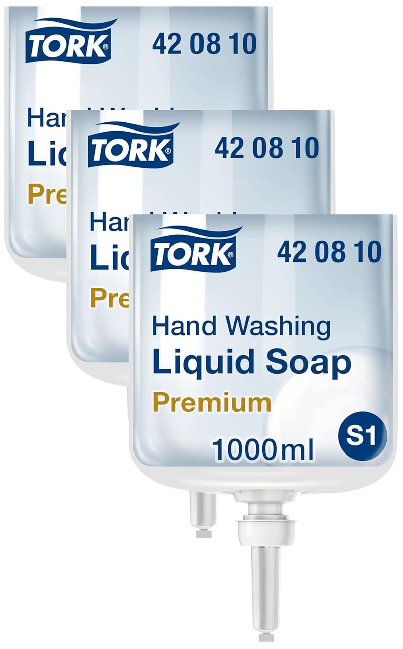 Tork reinigende Flüssigseife - 420810 - Extra hygienische, fettlösende Seife für S1/S11 Spender-Syst