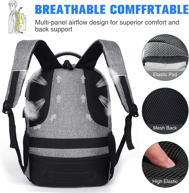 Schulrucksack Jungen Mädchen Teenager, Rucksack Schule Laptop Rucksack für Herren Damen Daypacks für