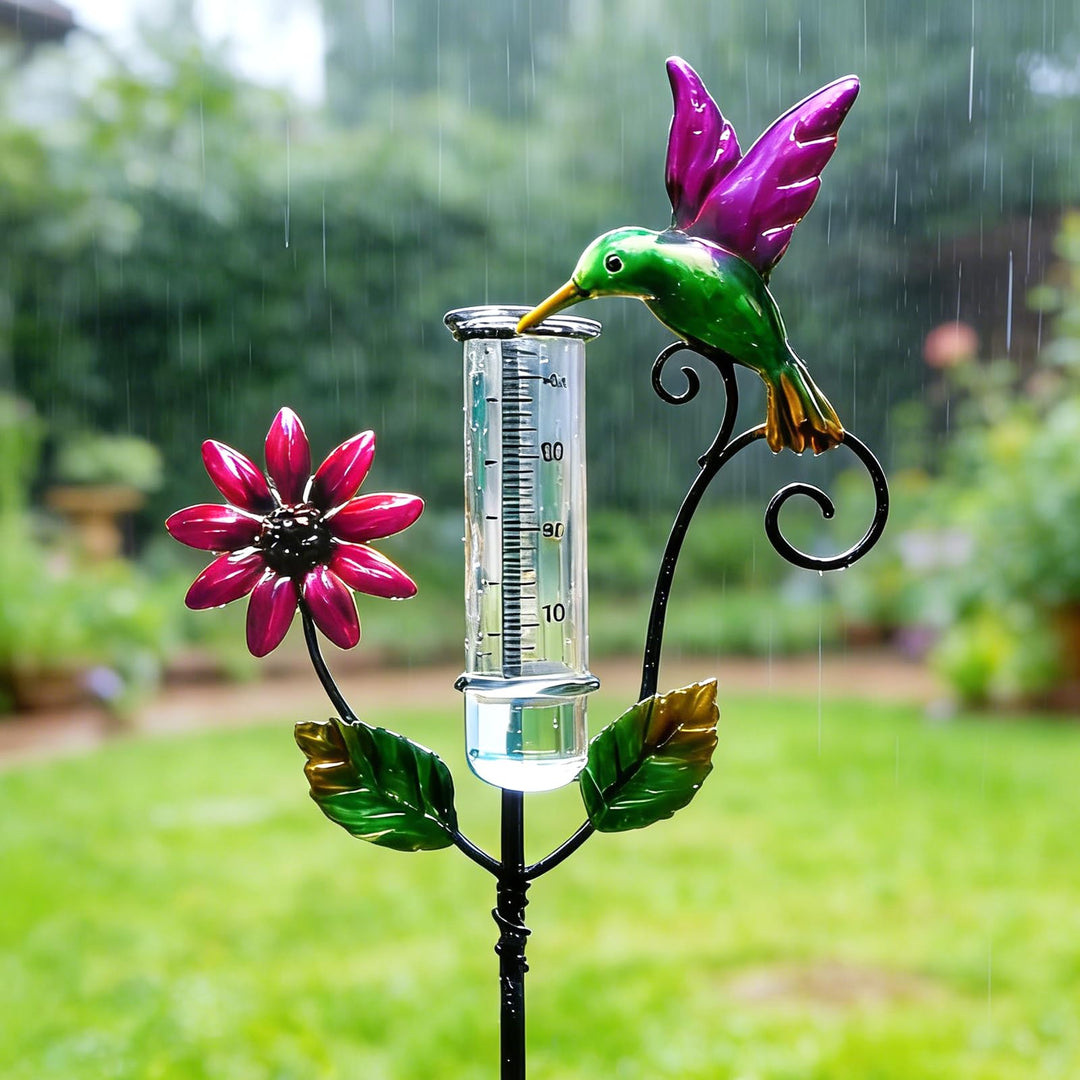 Regenmesser Für Garten,H 120CM Regenmesser Für Den Aussenbereich,Glas Niederschlagsmesser,Garten Nie