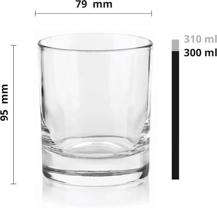 Glasmark KROSNO 1992 Kerzengläser Set 6 Stück Kerzen Gläser zum Kerzenmachen Transparent Leer DIY 31