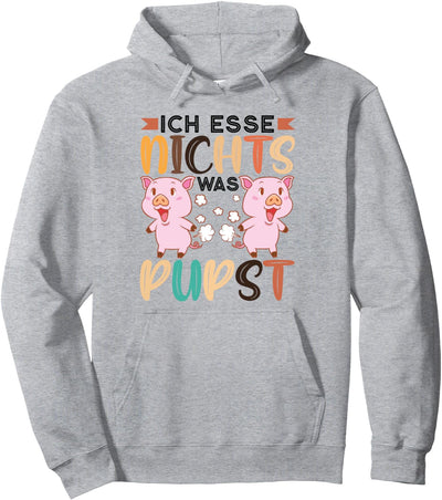 Veganer Spruch Geschenk Ich Esse Nichts Was Pupst Vegan Gesc Pullover Hoodie