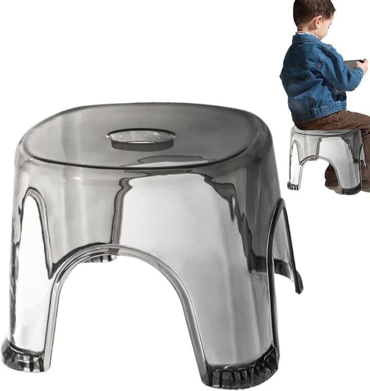 Klarer Duschhocker - Rutschfester, wasserdichter, transparenter Hocker | Durchsichtiger Sitz, Dusch-