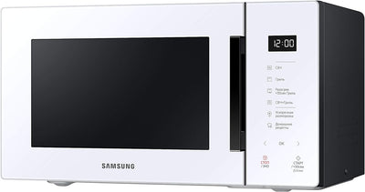 Samsung MG23T5018AW Mikrowelle, 23 Liter, 1100 W, automatisches Kochen und Home Dessert, Glass Desig