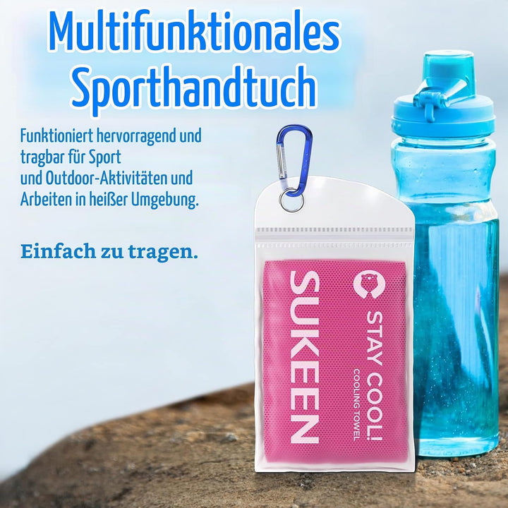 Sukeen Kühlendes Handtuch, Kühlhandtuch Cooling Towel, Gym Handtuch, Eishandtuch Kühltuch Hals, Kühl