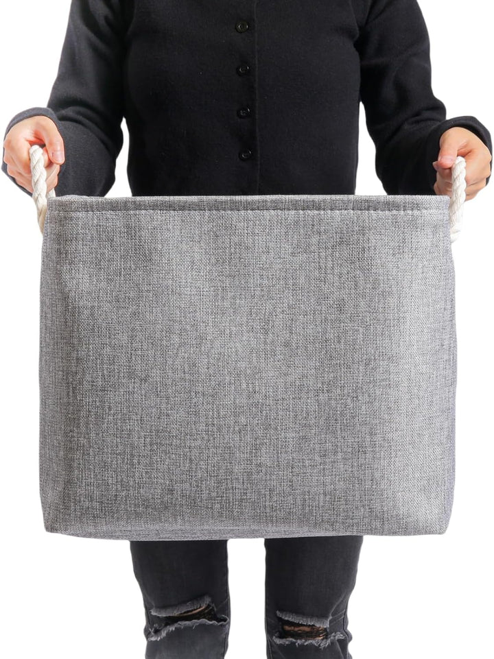 Mangata Aufbewahrungsbox, 33x38x33cm Aufbewahrungskorb Stoff, Box in Würfel für Schrank, Regal, und