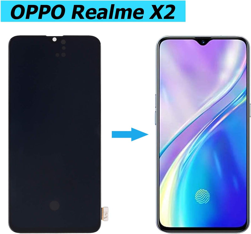 Vvsialeek Neu Ersatz AMOLED Display Kompatibel Für Realme X2 RMX1992 RMX1993 RMX1991 Ersatzteil Repa