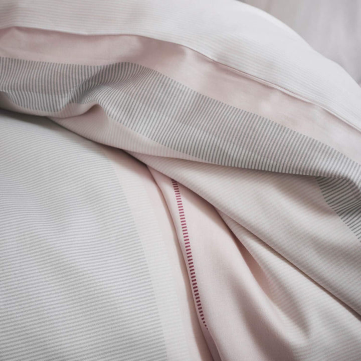 Marc O Polo Bettwäsche Vaja Coral pink 1 Bettbezug 155 x 220 cm + 1 Kissenbezug 80 x 80 cm