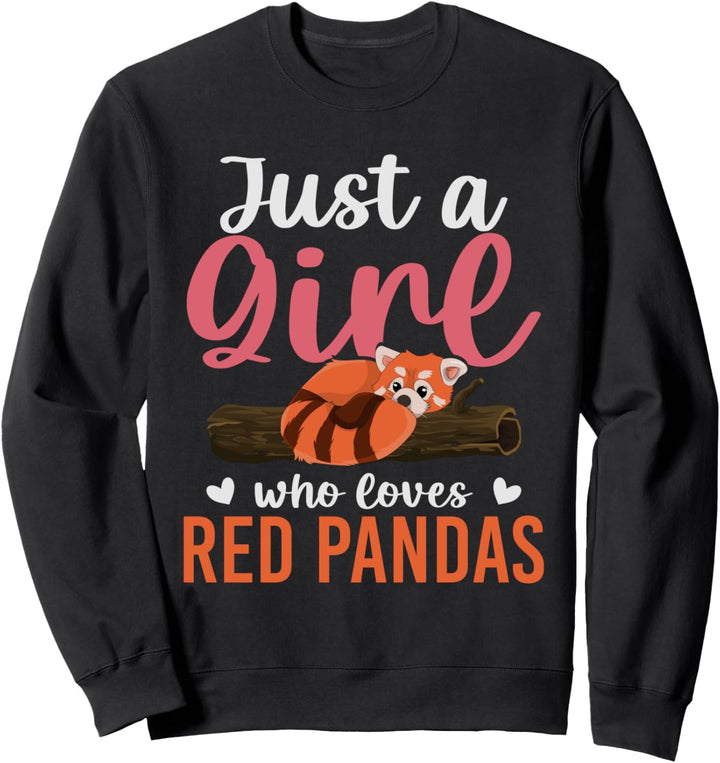 Asiatischer Pandabär Zoo Tier Süsser Roter Panda Mädchen Sweatshirt