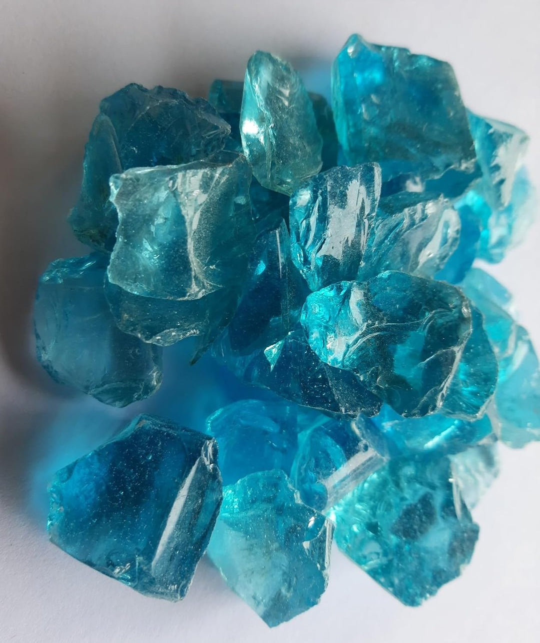 Feuerglas, 3/4" Jadeblau (5, Kilogramm) 5 Kilogramm, 5 Kilogramm