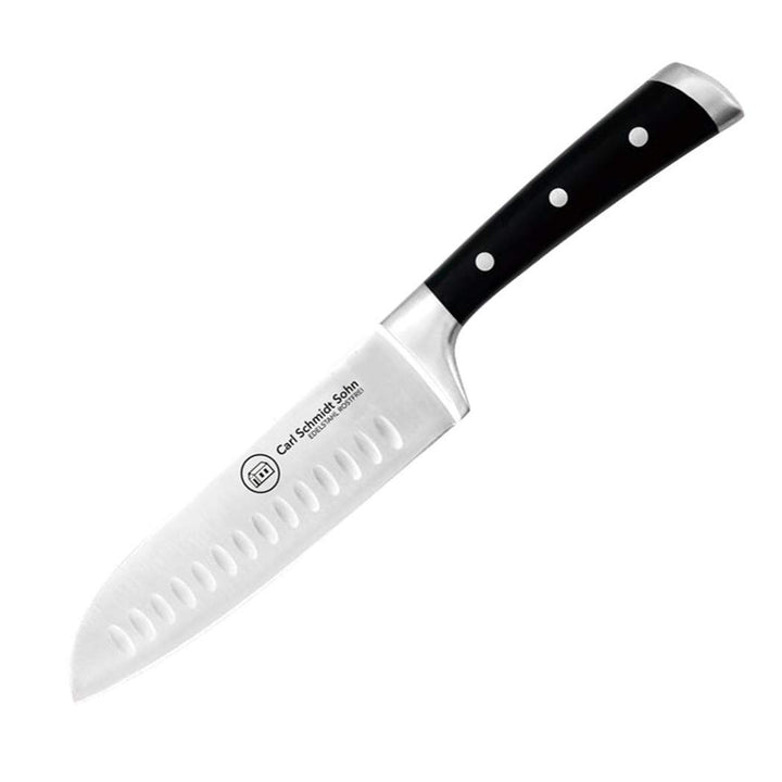 Carl Schmidt Sohn 037963 Herne Santokumesser 18 cm, 18/10 Edelstahl, schwarz, 26 x 11,3 x 1,4 cm 18