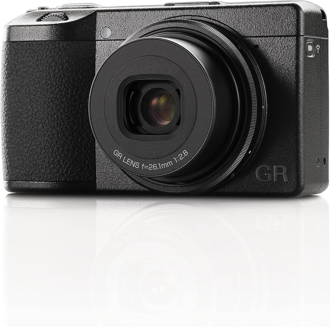 Ricoh GR IIIx Digitalkamera [Brennweite 40 mm] & Weiche Tasche aus echtem Leder GC-12 [Kompatible Mo