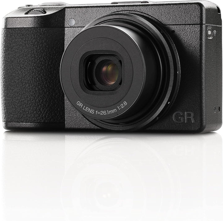 Ricoh GR IIIx Digitalkamera [Brennweite 40 mm] & Weiche Tasche aus echtem Leder GC-12 [Kompatible Mo