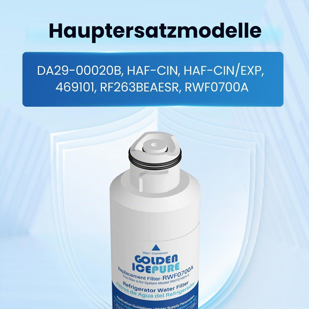 Kühlschrank Wasserfilter Ersatz für Samsung DA29-00020B, DA29-00020A, HAF-CIN/EXP, 46-9101, RF28HMED
