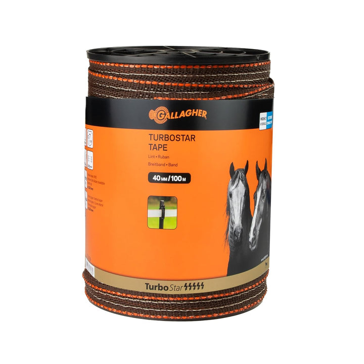 100 m/40 mm Gallagher Weidezaunband TurboStar (terra)