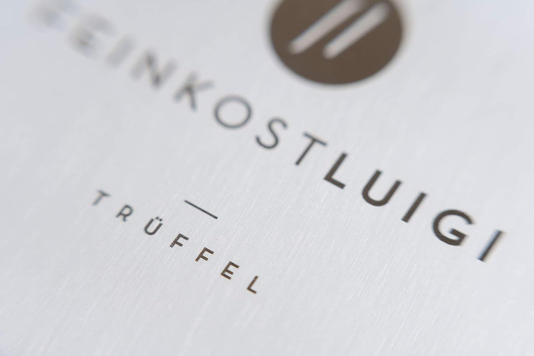 Edelstahl Trüffelhobel mit glatter Klinge