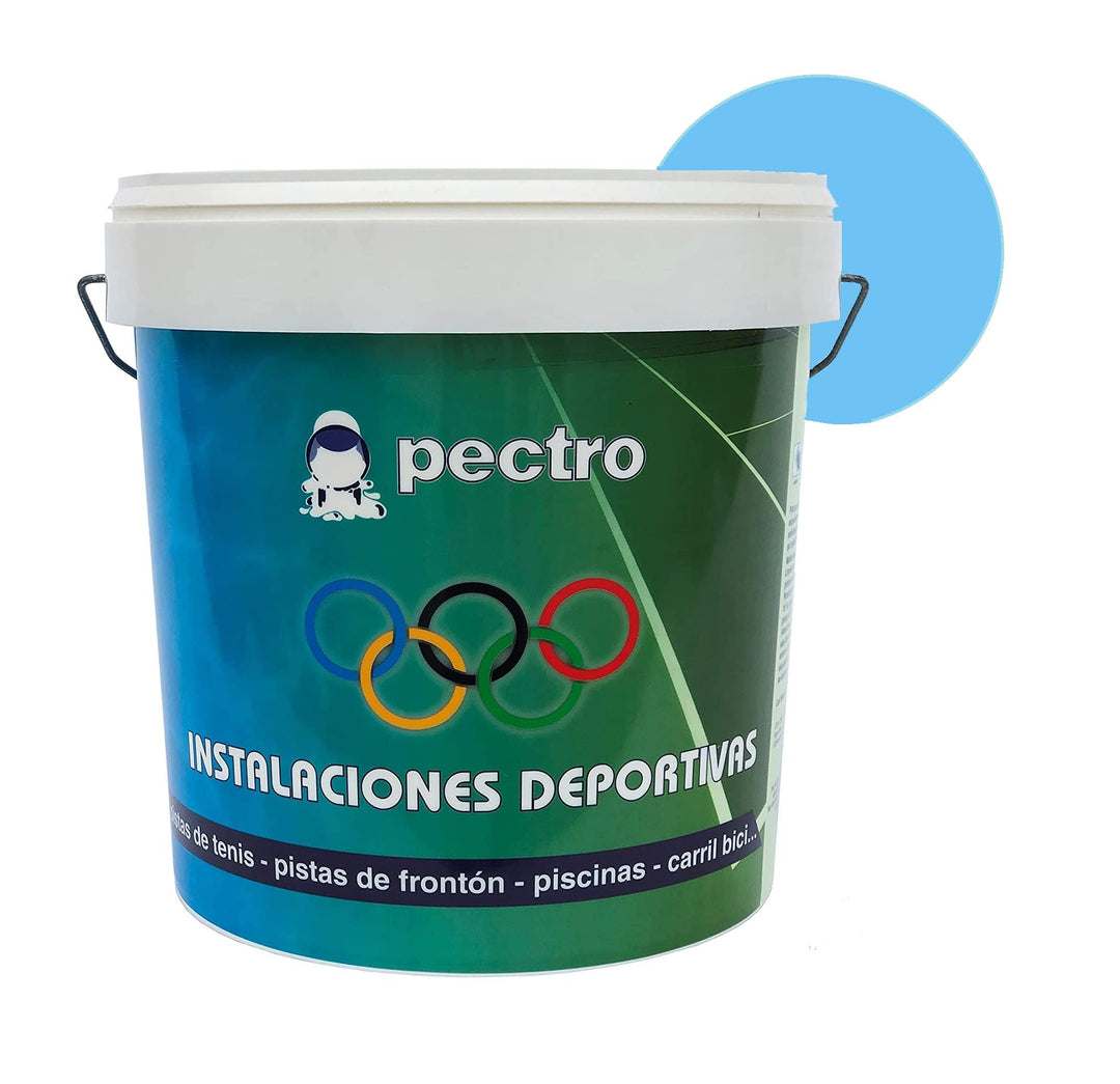 PECTRO Schwimmbadfarbe für Becken 4L Ozeanblaue farbe - Beton Poolfarbe für Zement-, Faser- und Poly
