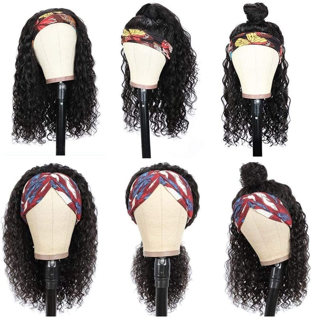 TNICE Headband Wig Deep Wave Human Hair Wigs Glueless None Lace Front Wigs For Black Women Brazilian