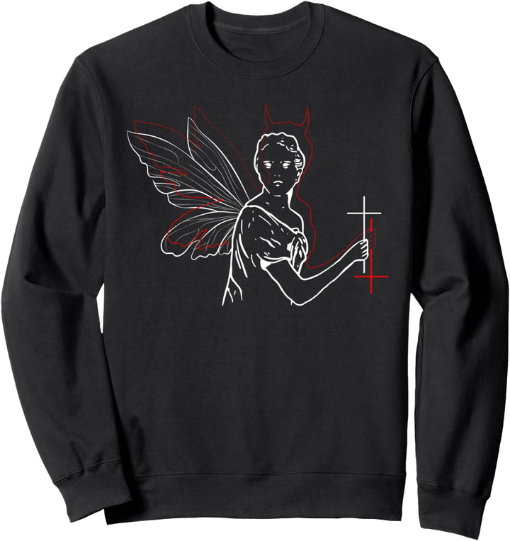 Michelangelo Fairycore Ästhetische Teufel Fee David Statue Sweatshirt