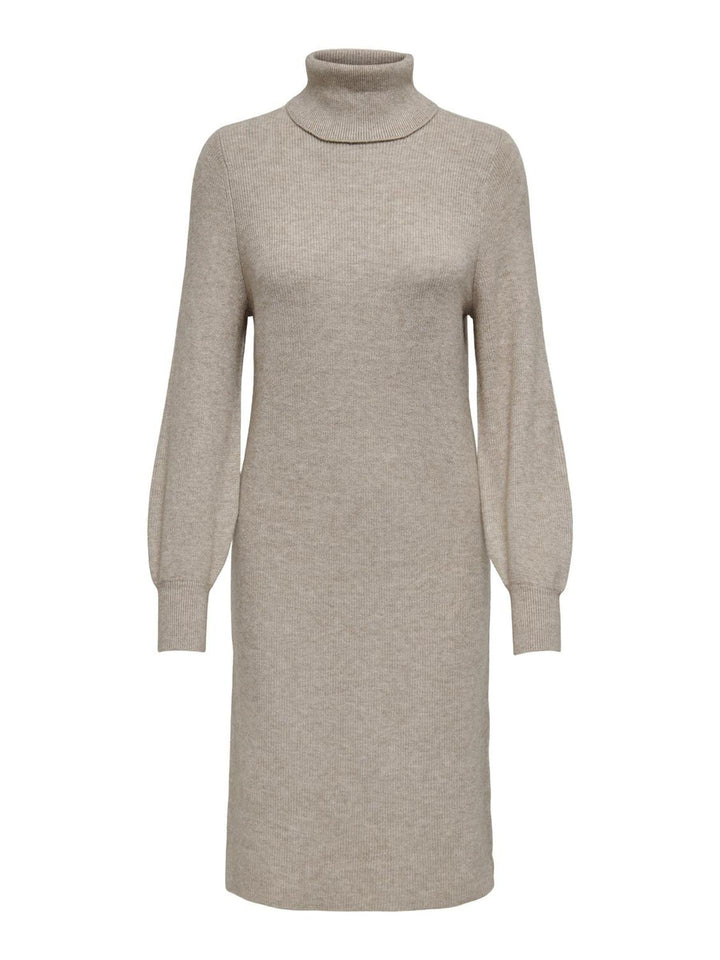 ONLY Female Strickkleid ONLSASHA Langes Kleid XS Mocha Meringue/Detail:w. Melange, XS Mocha Meringue