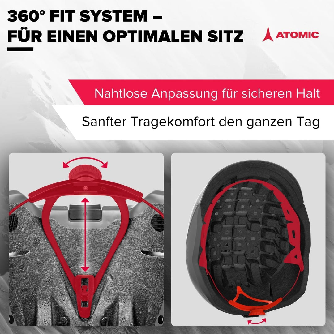 Atomic Unisex Revent+ All Mountain-Skihelm 51-55 cm Schwarz, 51-55 cm Schwarz
