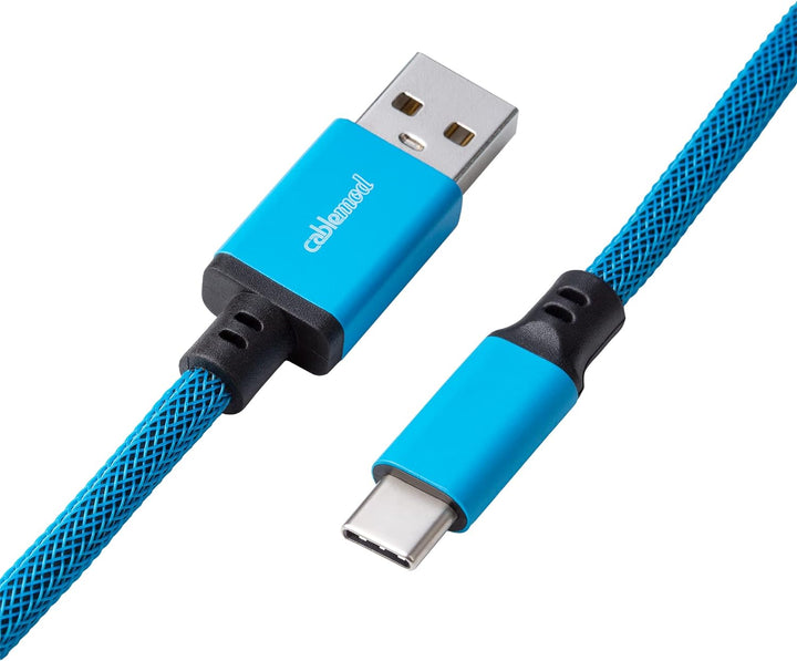 CableMod Pro Coiled Keyboard Cable - Spiralkabel für Tastatur USB C auf USB Typ A - Gaming Tastaturk