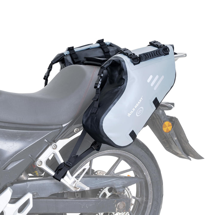 WILD HEART Motorrad Satteltaschen Wasserdicht 24L(12L*2) Motorrad Seitentaschen Packtaschen Kofferra