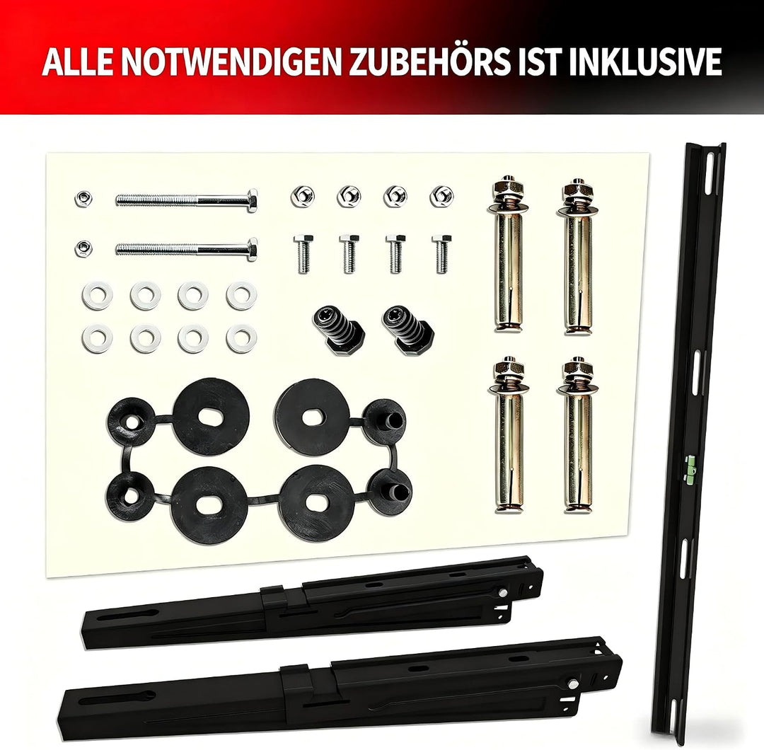 Wostore Universal Wandhalterung für Klimaanlage Aussengerät 550mm 9000-36000 BTU bis 160kg, Wandkons